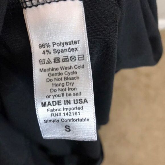 Lularoe Solid Black Long Sleeve T-shirt - Picture 6 of 11